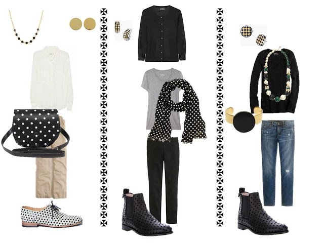 A Common Capsule Wardrobe, with dots - The Vivienne Files
