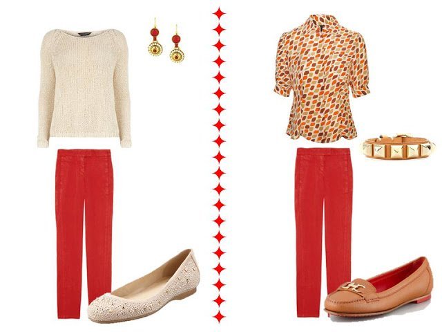 Red Jeans & Warm Colors - The Vivienne Files