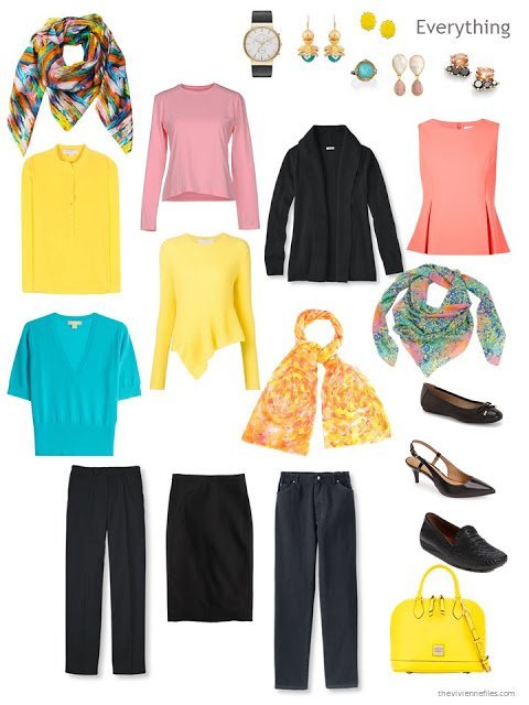 Building a Capsule Wardrobe by Starting with Nature: Black and Yellow ...