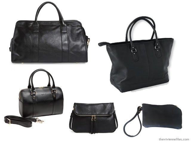 Louise Et Cie Women's Handbag Purse Shoulder Bag Black Pebble Leather