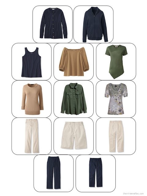 Warm Neutrals Camel and Mossy Green Accenting Navy and Beige - The ...