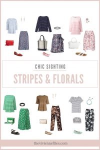 Chic Sighting: Striped Tee Shirt & Floral Skirt - The Vivienne Files