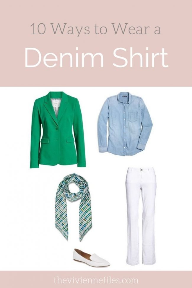 10 Ways to Wear a Denim (or Chambray) Shirt - The Vivienne Files