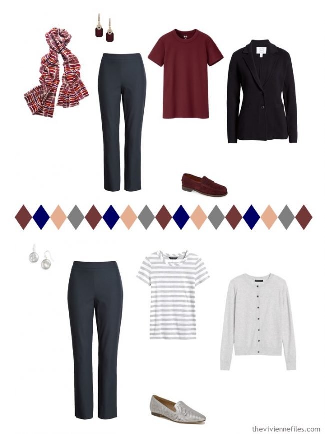 Accent a Navy and Gray wardrobe with Fire Brick & Peach Nougat - The ...