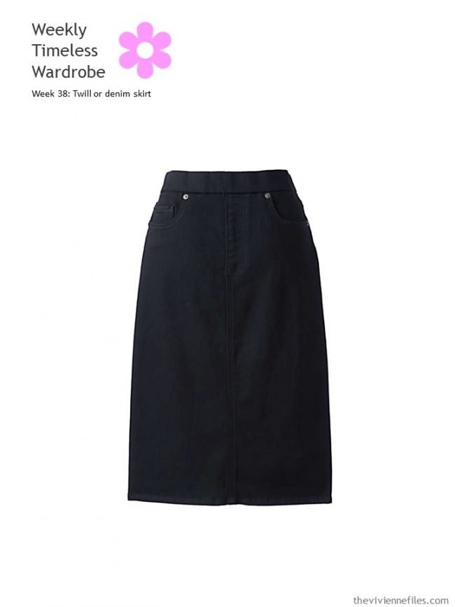 The Weekly Timeless Wardrobe, Week 38: A Twill or Denim Skirt - The ...