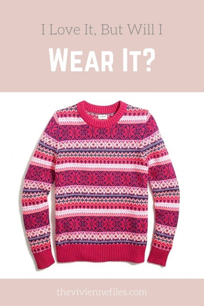 I Love It, But Will I Wear It? A Bright Pink Fair Isle Sweater - The ...