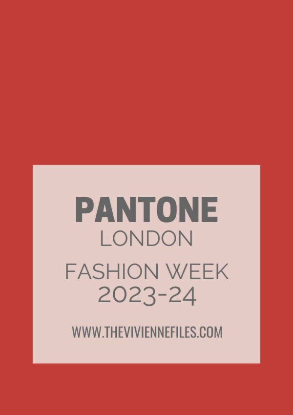 PANTONE® USA  London Fashion Week Autumn/Winter 2021/2022