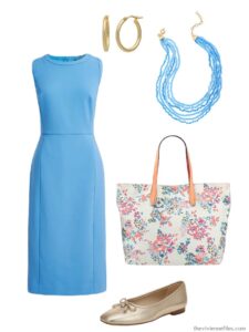 How to Wear a Blue Dress - 10 Ideas - The Vivienne Files