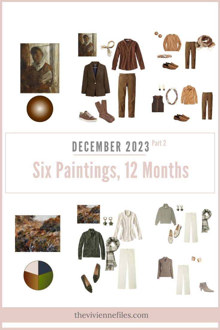 2 More Capsule Wardrobes: December Six Paintings – Twelve Months - The  Vivienne Files