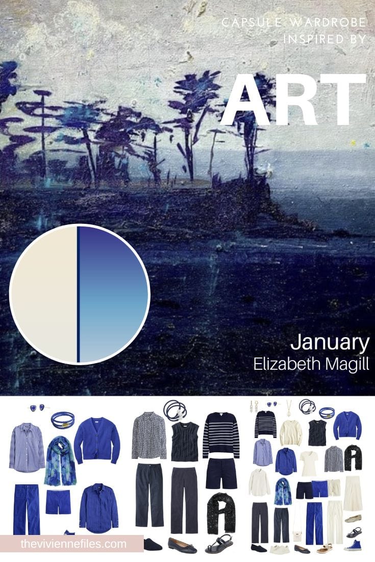 Two Wardrobe Neutrals with an Accent? Start with Art - January by Elizabeth  Magill - The Vivienne Files