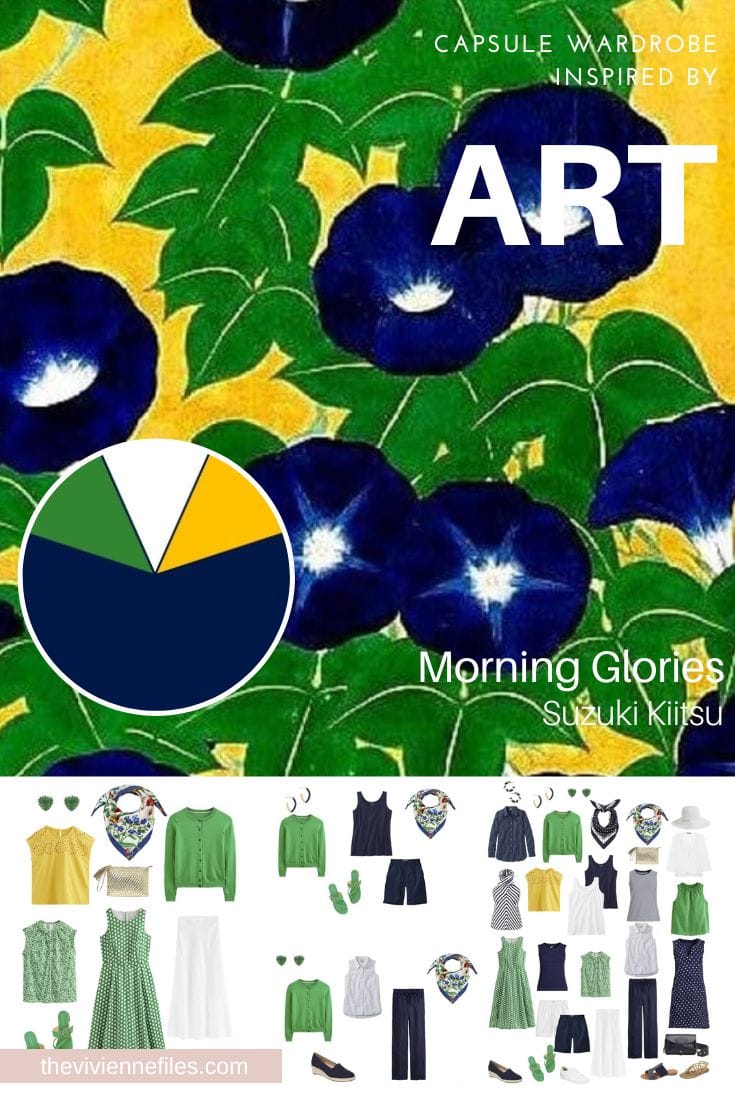 Looking for a Fresh, Bright Summer Accent Start with Art - Morning Glories by Suzuki Kiitsu