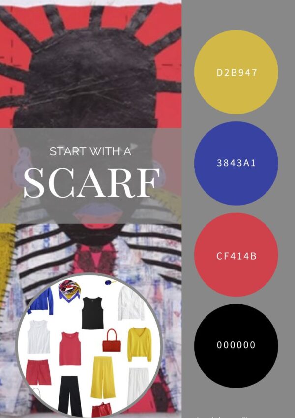 Love the Primary Colors Start with a Scarf - the Rufai Zakari Silk Scarf by Echo