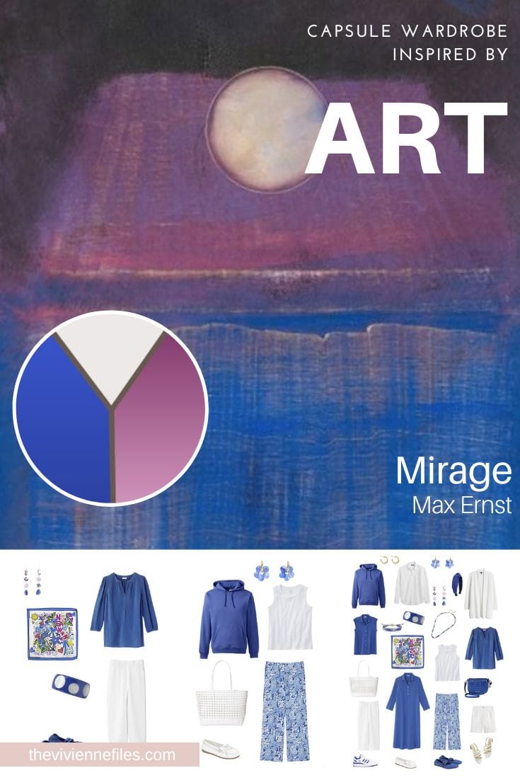 Want a Simple Blue & White Summer Wardrobe? Start with Art – Mirage by Max Ernst