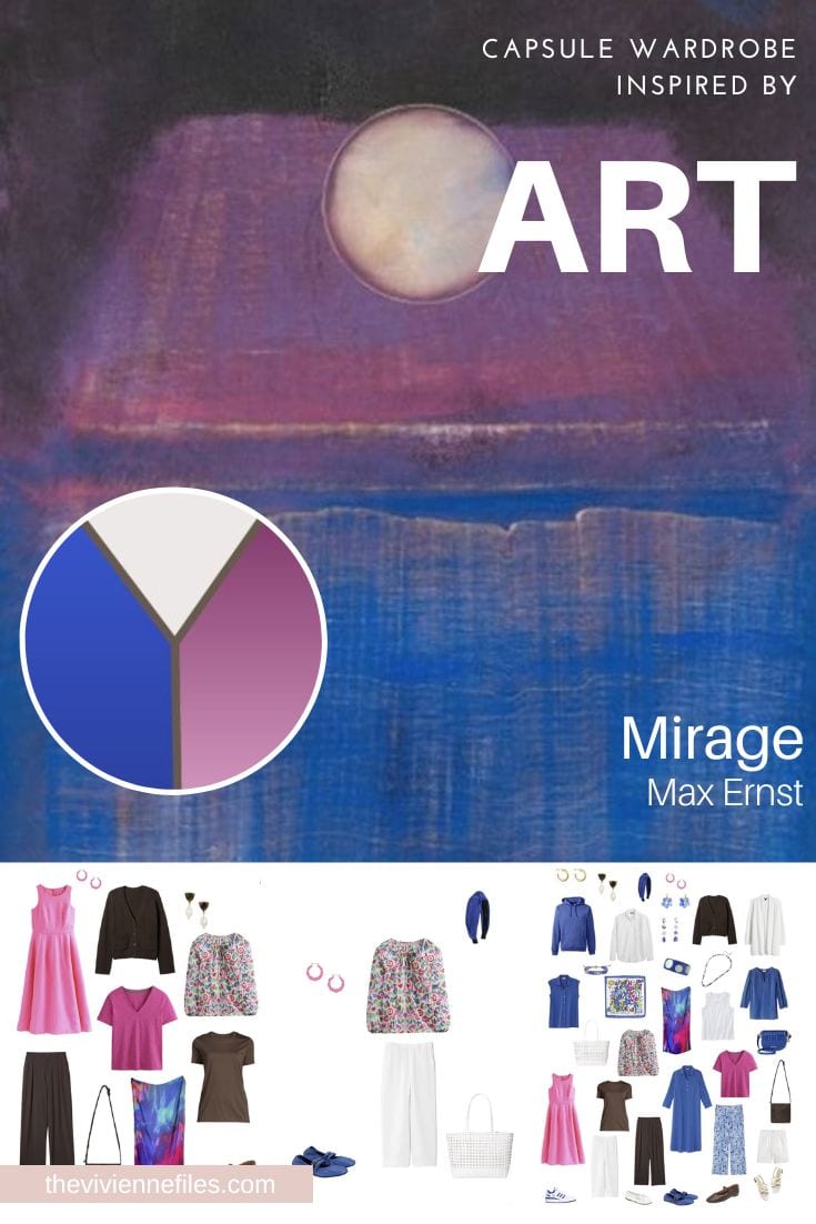 Want a Wider Range of Colors in a Travel Capsule Wardrobe Revisiting Start with Art - Mirage by Max Ernst