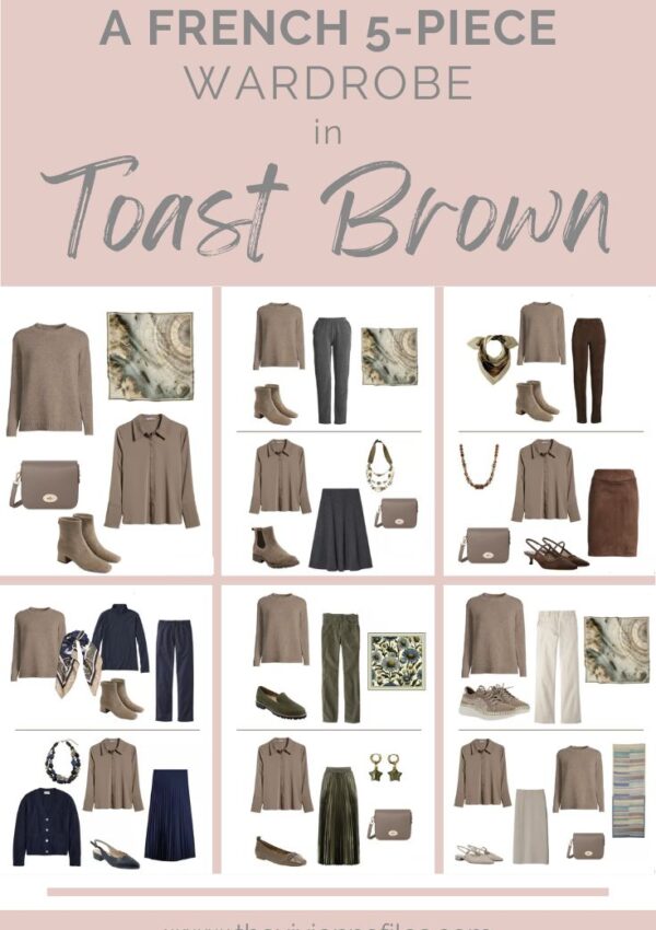 A French 5-Piece Wardrobe in Toast Brown