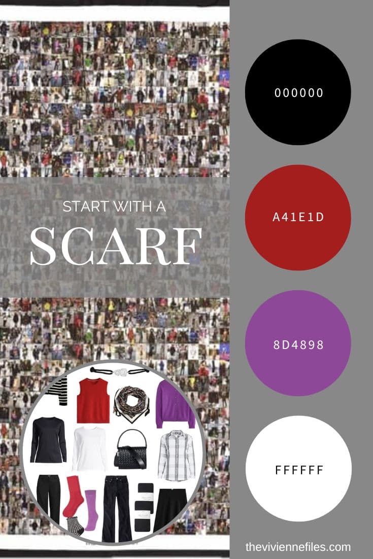 Need a Step-by-Step Six-Pack Travel Capsule Wardrobe Start With a Scarf - The Scott Schuman scarf from Echo