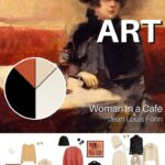 Casual cool weather packing Start With Art - Woman in a Café by Jean Louis Forain