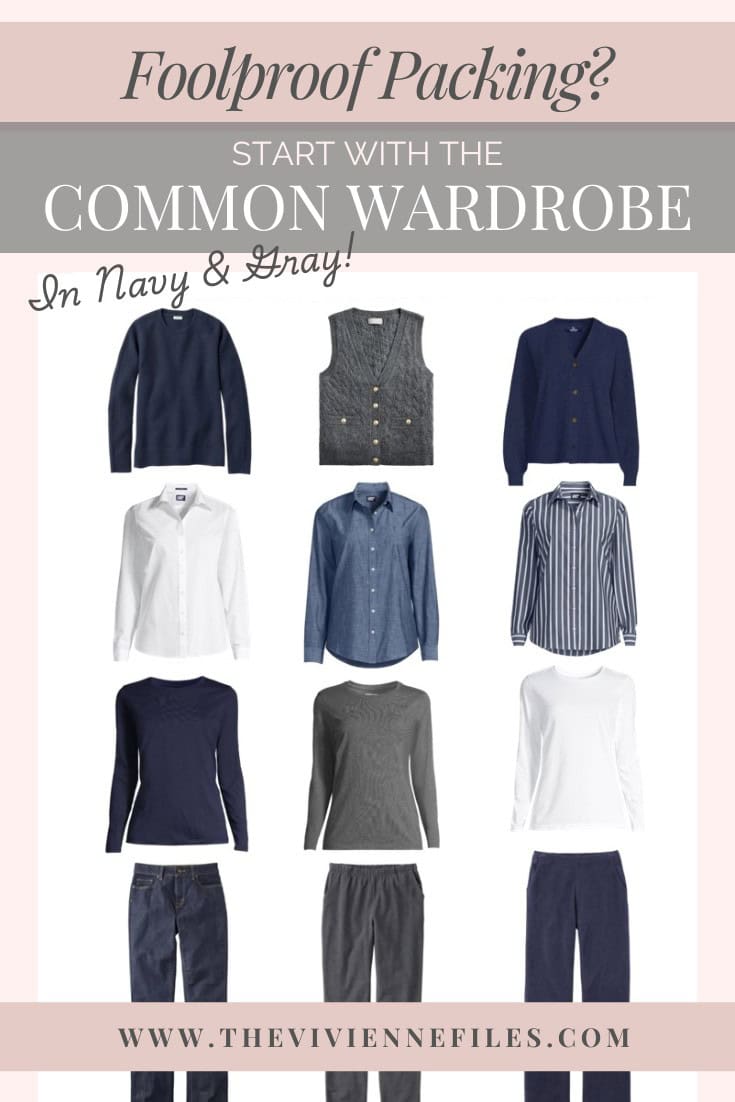 A Navy & Grey Lover Start Packing with The Common Wardrobe