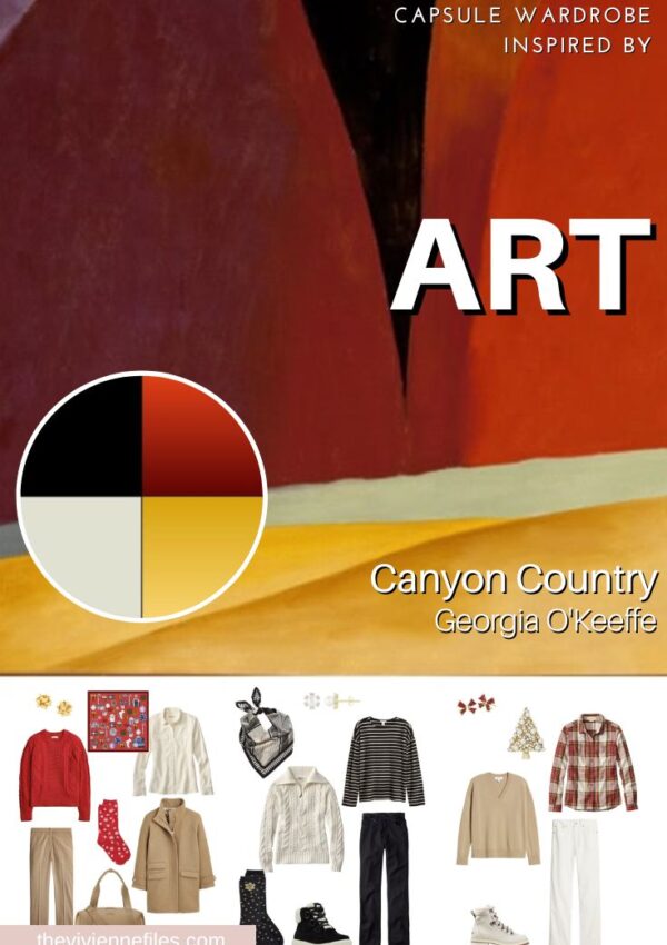 Packing For the Holidays by Starting With Art - Canyon Country by Georgia O'Keeffe