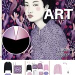 Love Black and White with Pink and Purple Lucinda by Sofia Bonati